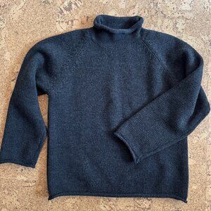 J. Crew Wool Rollneck Sweater (charcoal)